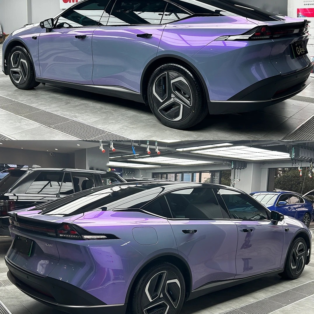 TPU Gloss Fantastic Gray Phantom Purple Paint Protection Film