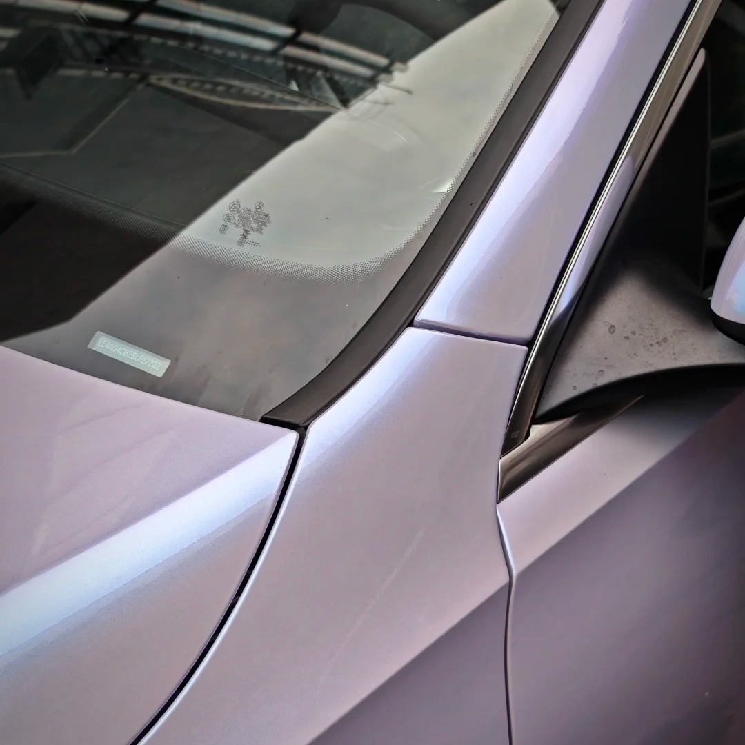TPU Metallic Gloss Crystal Silver Phantom Purple Paint Protection Film