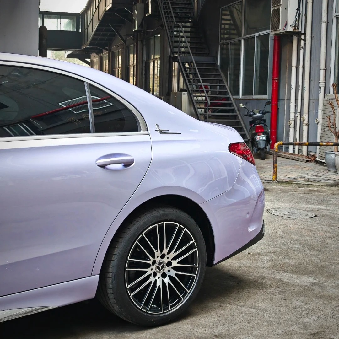 TPU Metallic Gloss Crystal Silver Phantom Purple Paint Protection Film