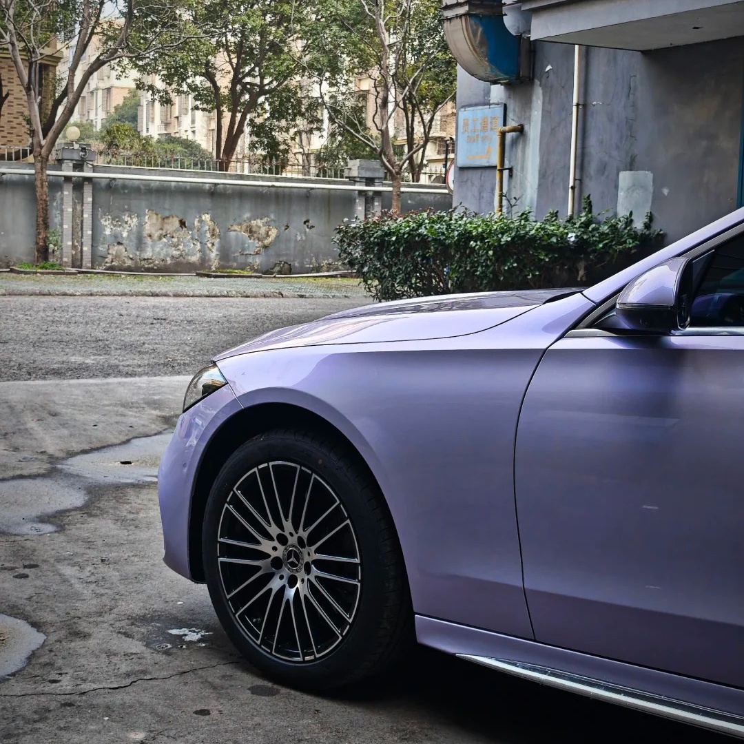 TPU Metallic Gloss Crystal Silver Phantom Purple Paint Protection Film