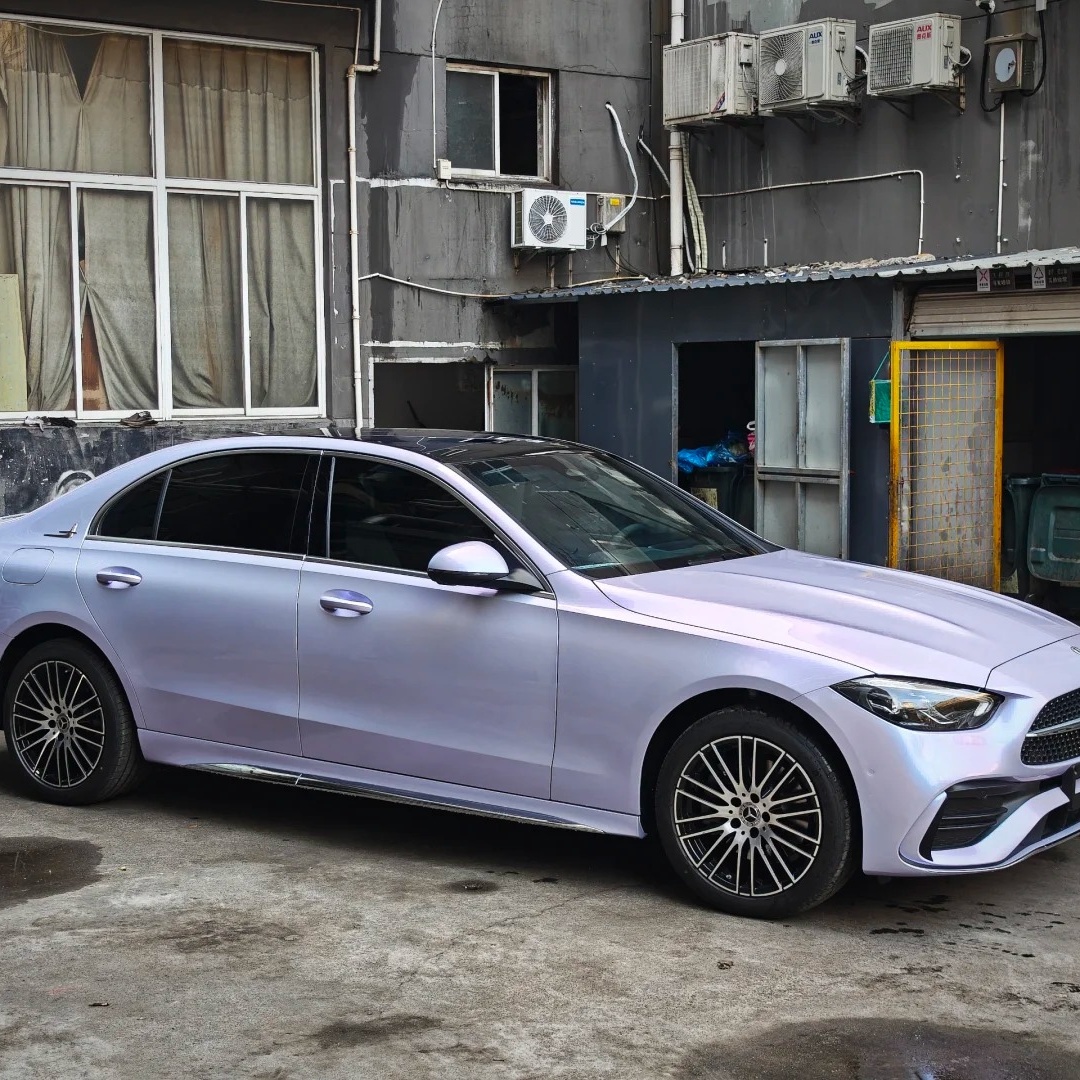 TPU Metallic Gloss Crystal Silver Phantom Purple Paint Protection Film