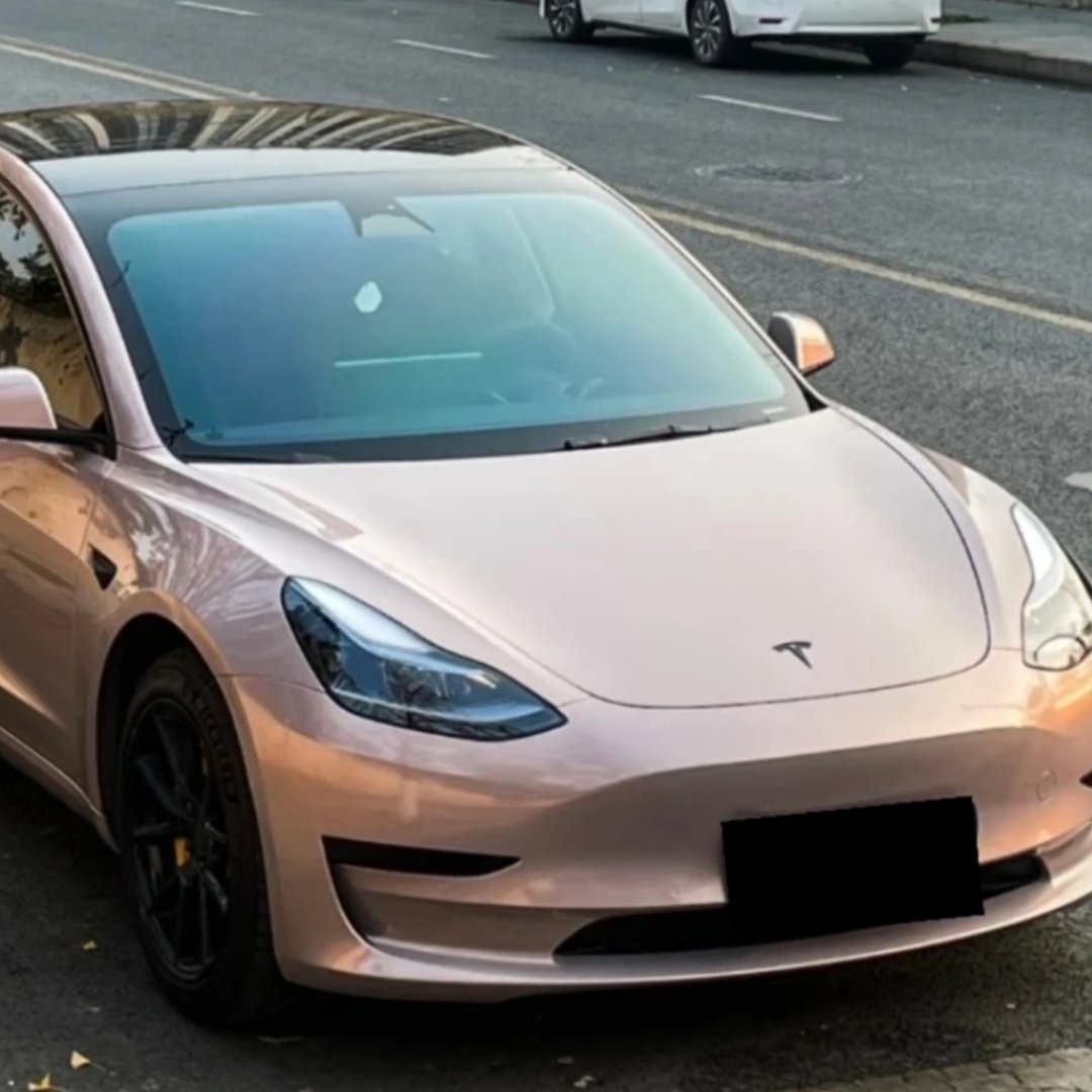 TPU Metallic Glossy Blush Pearl Paint Protection Film