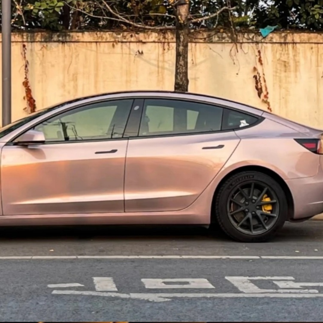 TPU Metallic Glossy Blush Pearl Paint Protection Film