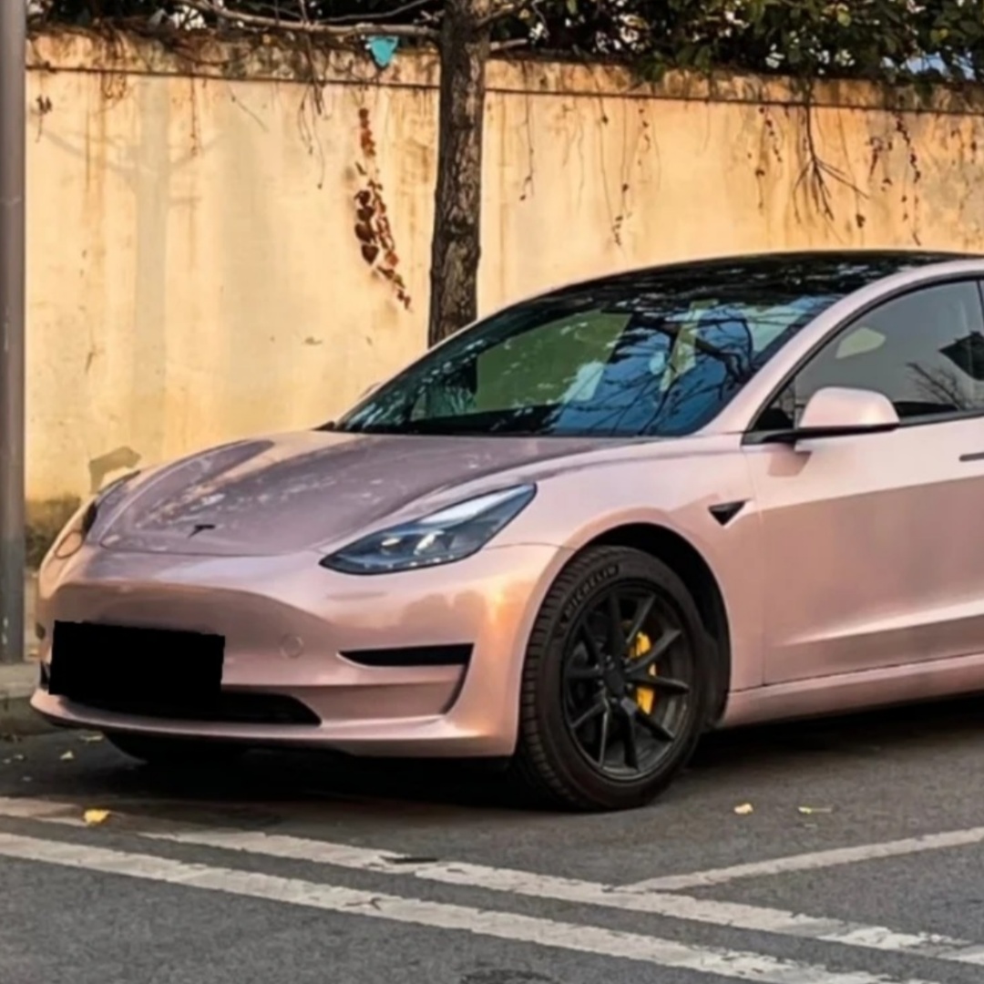 TPU Metallic Glossy Blush Pearl Paint Protection Film
