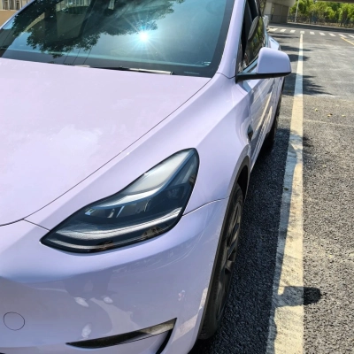 TPU Metallic Glossy Manta Purple Paint Protection Film 02