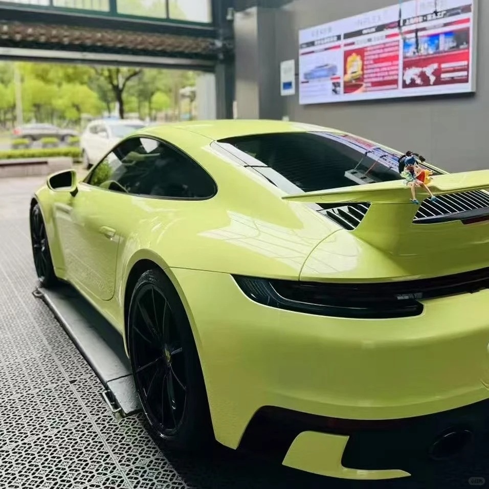 Gloss Chanel Yellow Car Vinyl Wrap