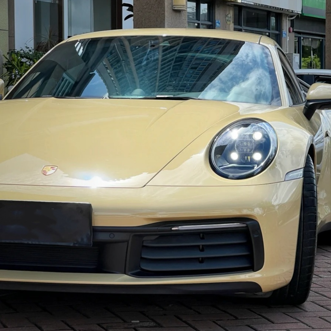 PET Sunbath Yellow Car Vinyl Wrap