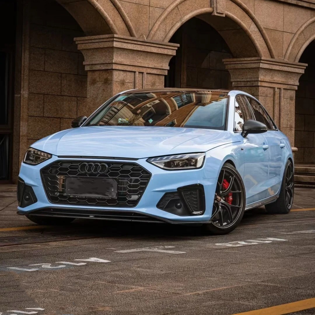 Glossy Crystal Baby Blue Car Vinyl Wrap