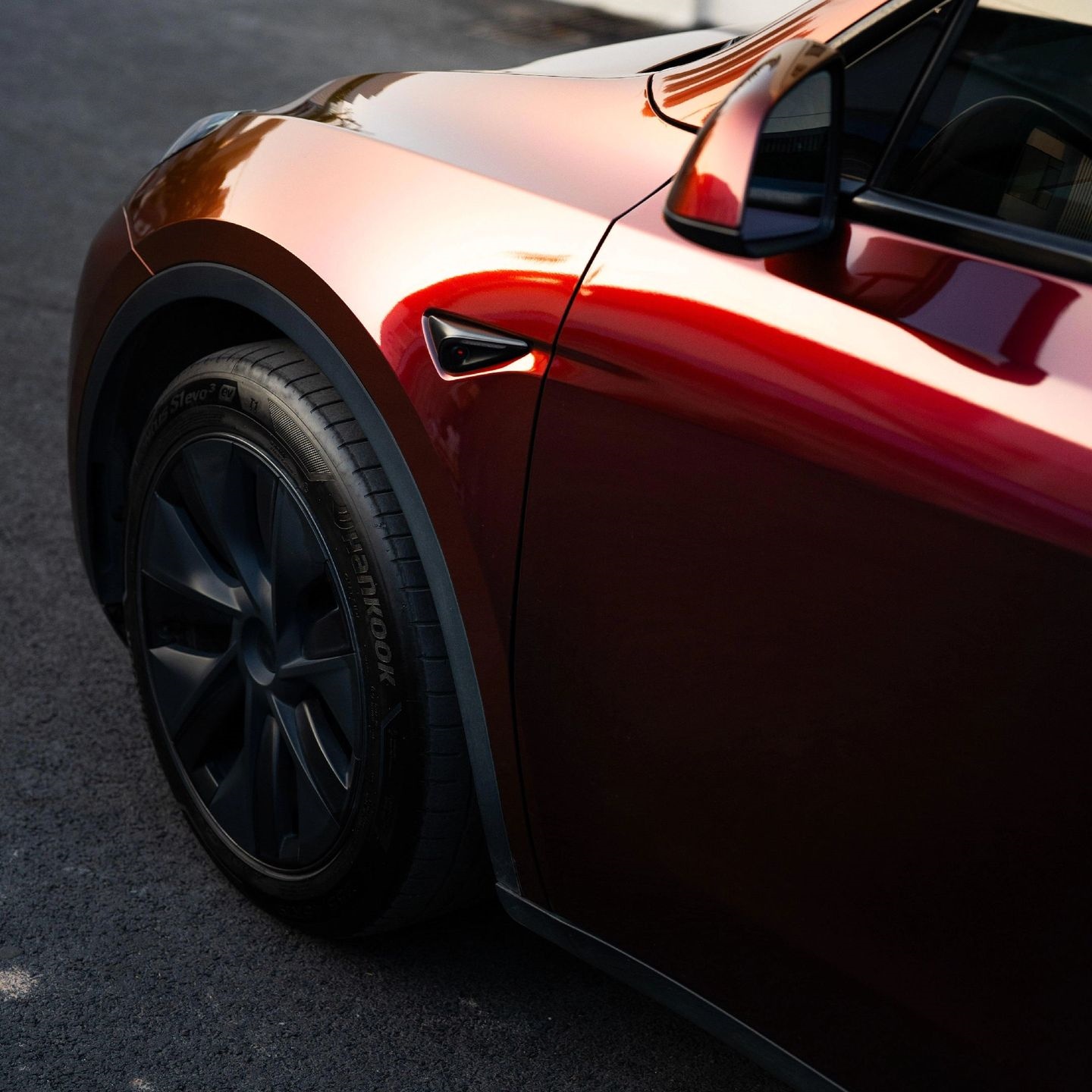 PET Gloss Shifting Red to Black Car Vinyl Wrap