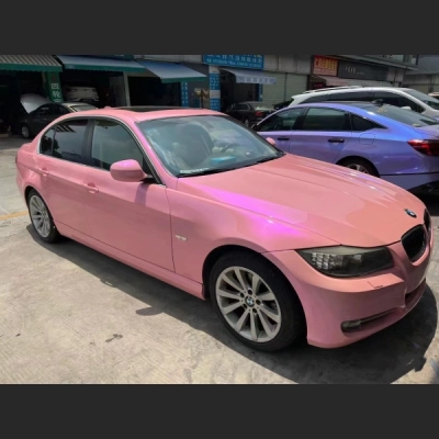 Gloss Diamond Purple Pink Car Vinyl Wrap 02
