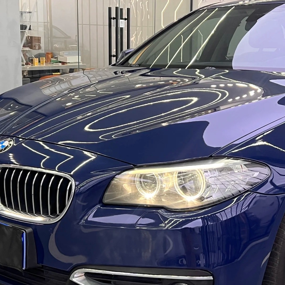 Gloss Crystal Midnight Blue Car Vinyl Wrap