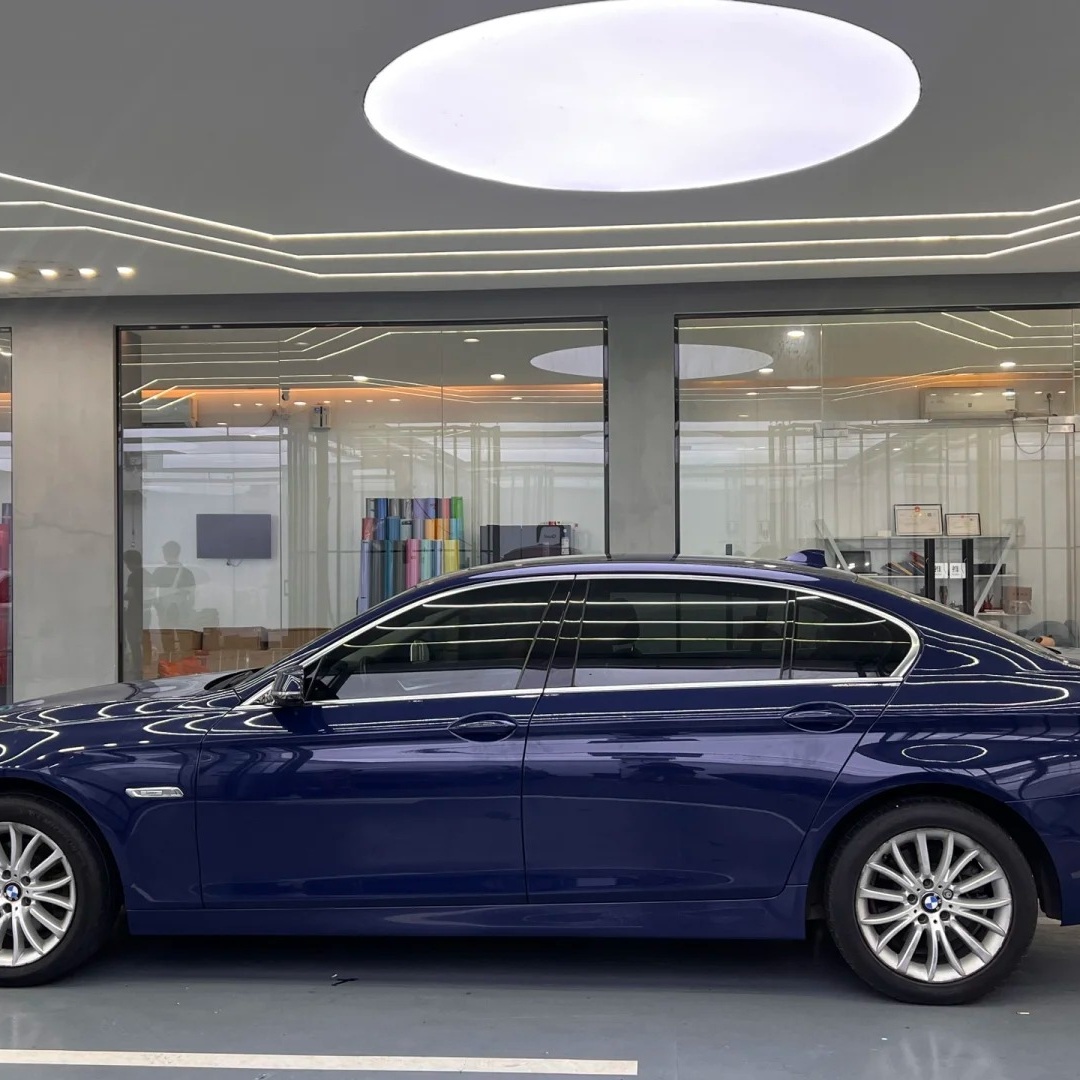 Gloss Crystal Midnight Blue Car Vinyl Wrap