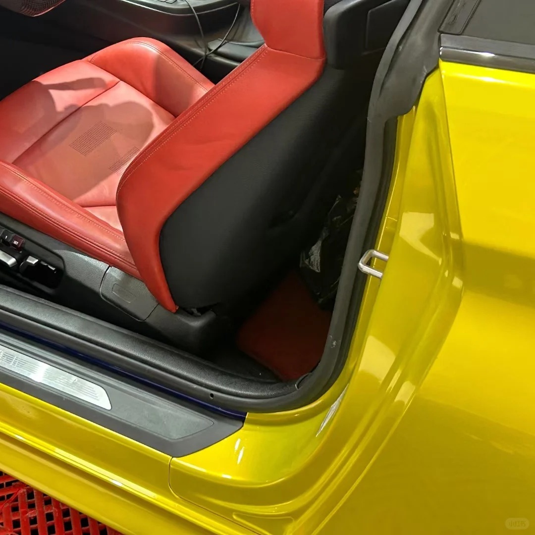 Super Bright Metallic Austin Yellow Car Vinyl Wrap