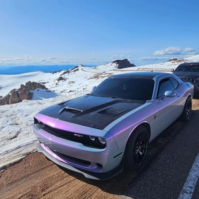 Candy Metallic Gray Purple Car Vinyl Wrap 02