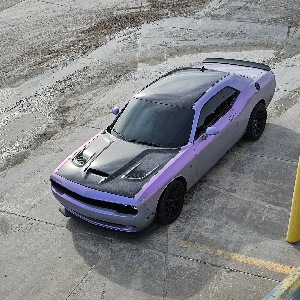 Candy Metallic Gray Purple Car Vinyl Wrap