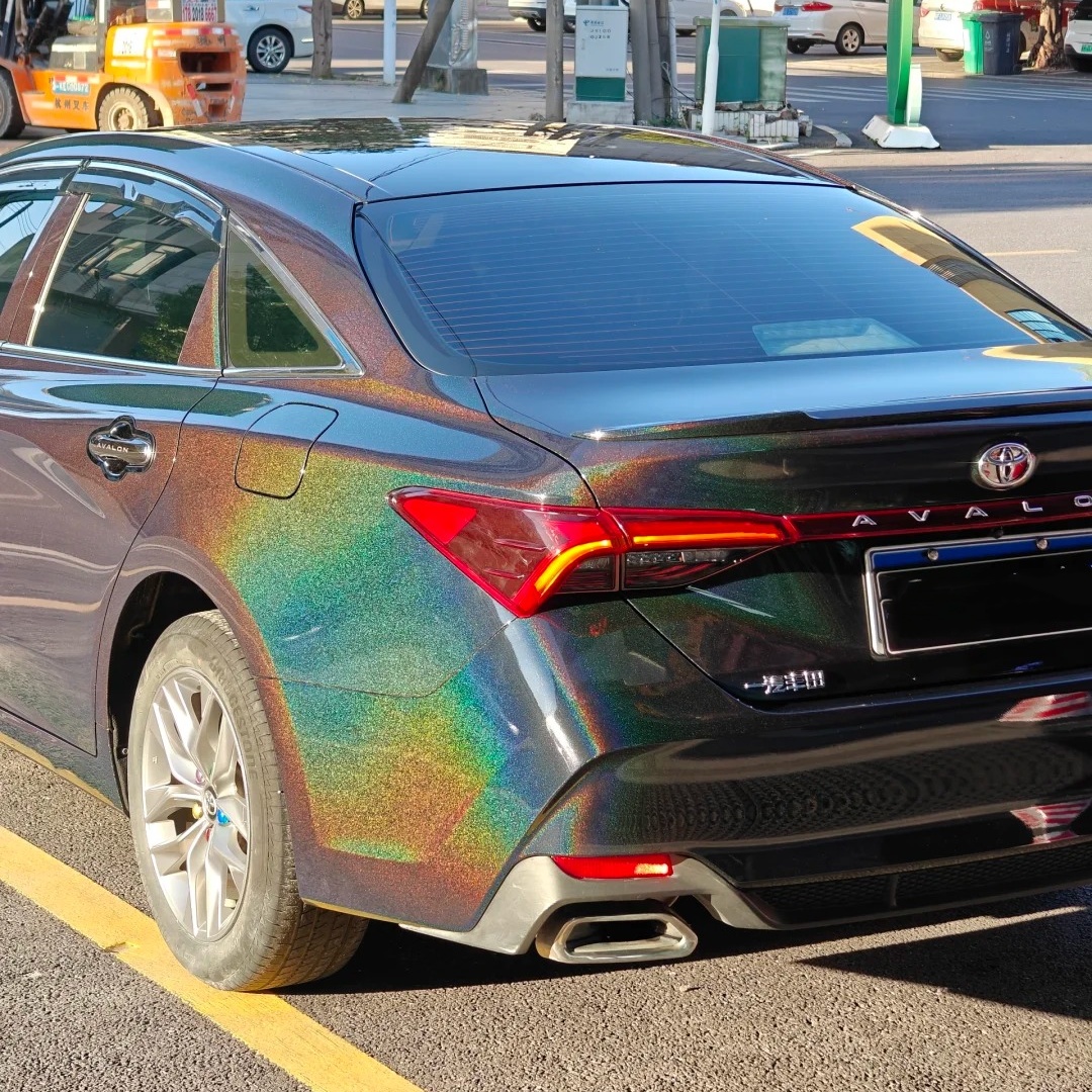 Glossy Laser Black Car Vinyl Wrap