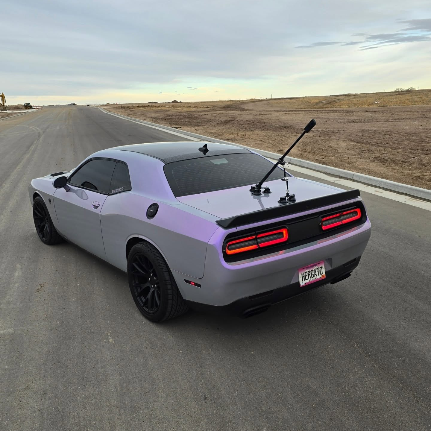 PET Candy Metallic Gray Purple Car Vinyl Wrap