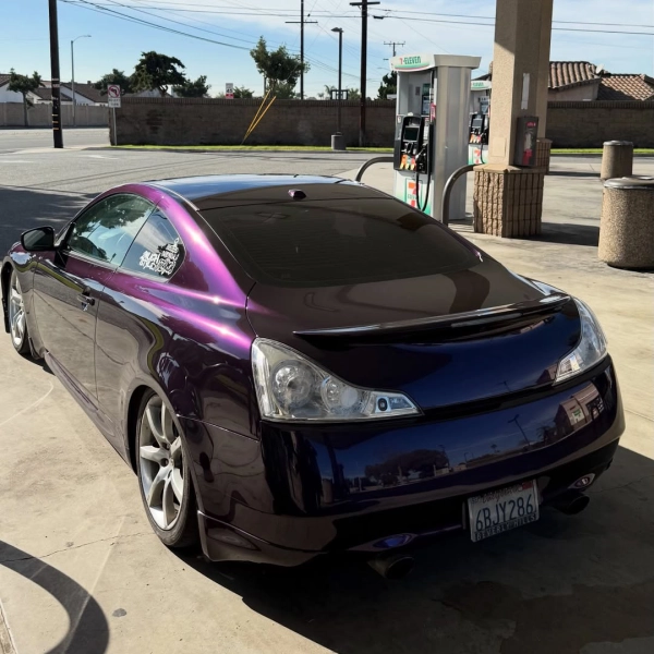 PET Gloss Ghost Midnight Purple Car Vinyl Wrap