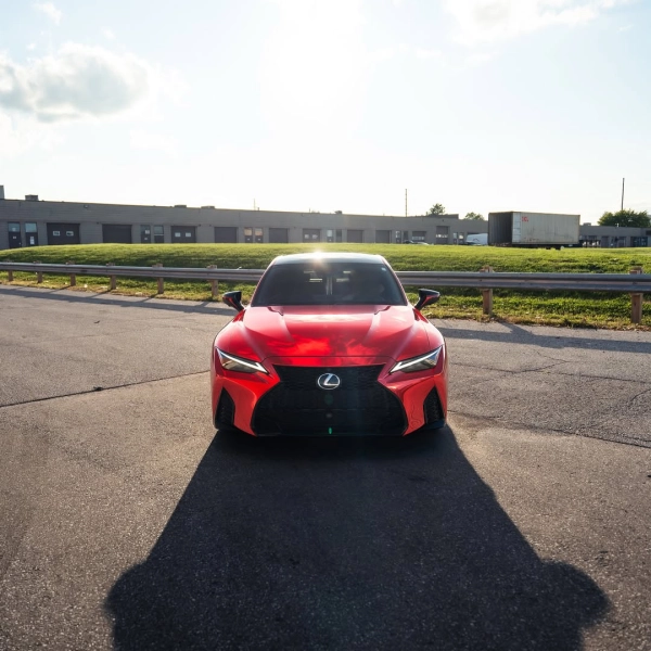 Satin Chrome Red Car Vinyl Wrap