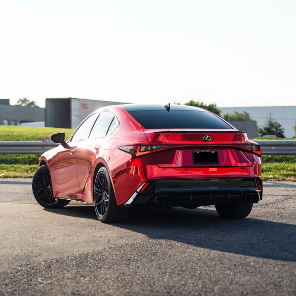 Satin Chrome Red Car Vinyl Wrap
