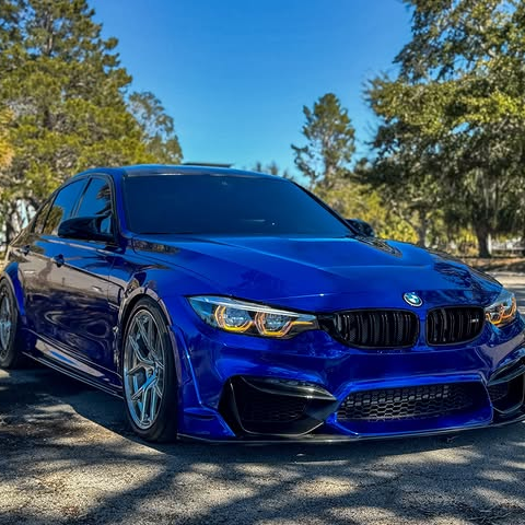 Gloss Metal Paint Blueberry Car Vinyl Wrap