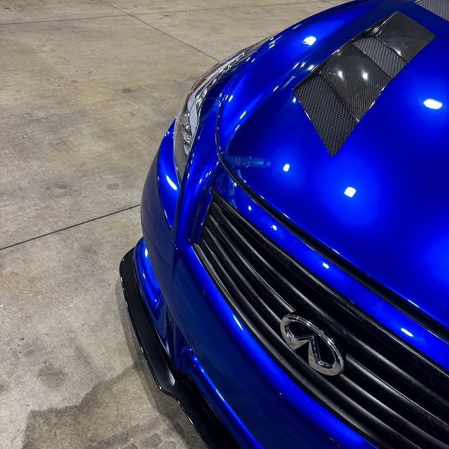 Gloss Metal Paint Blueberry Car Vinyl Wrap