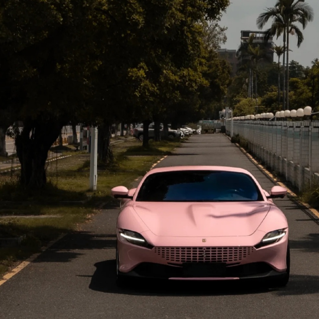 Gloss Rouge Pink Car Vinyl Wrap