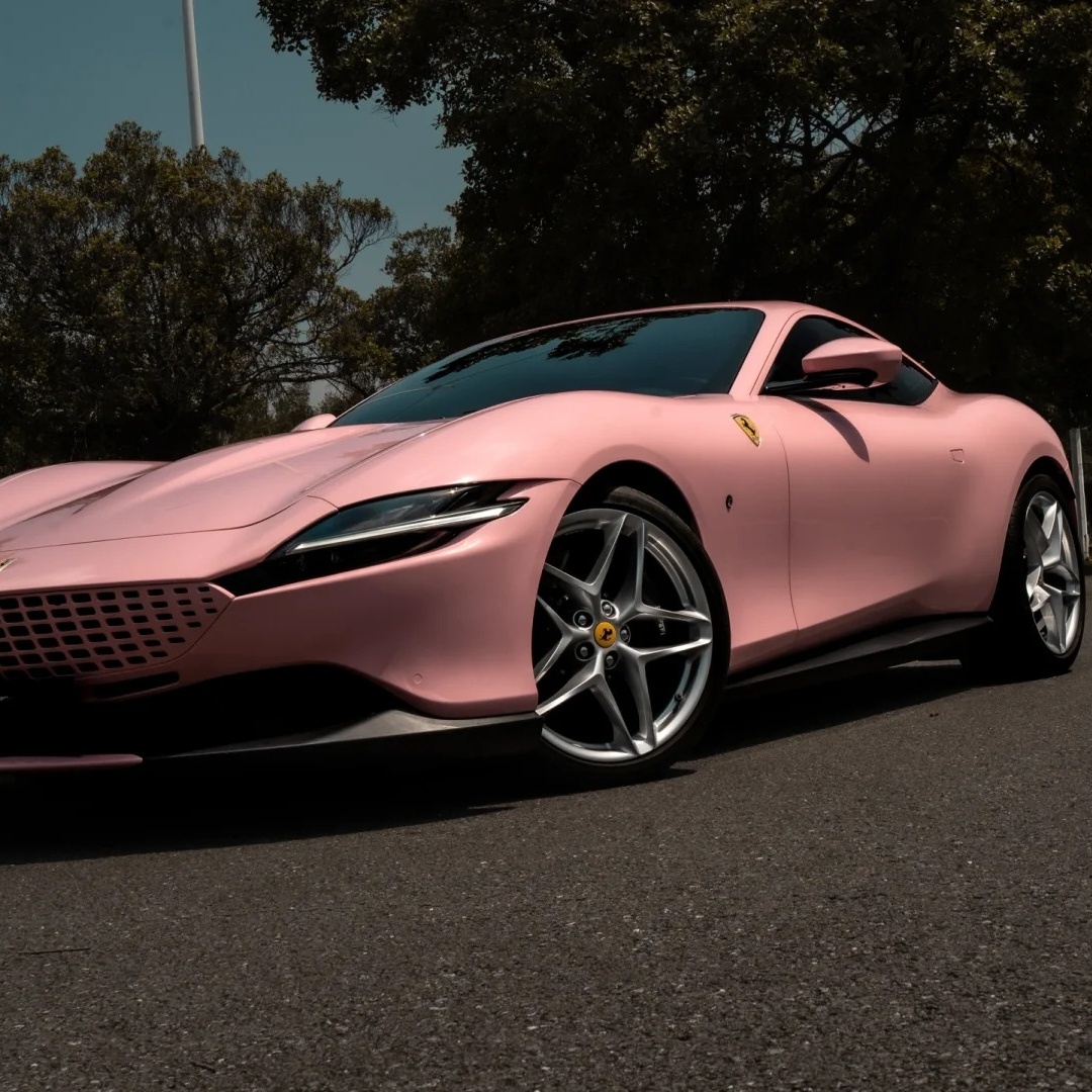 Gloss Rouge Pink Car Vinyl Wrap