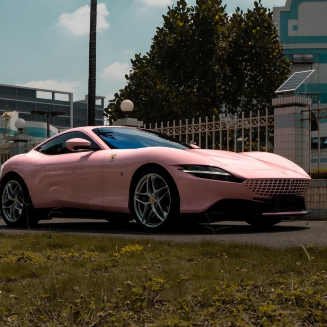 Gloss Rouge Pink Car Vinyl Wrap