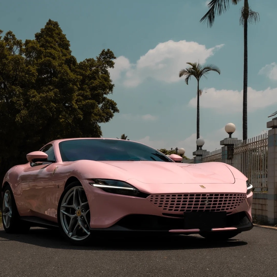 Gloss Rouge Pink Car Vinyl Wrap