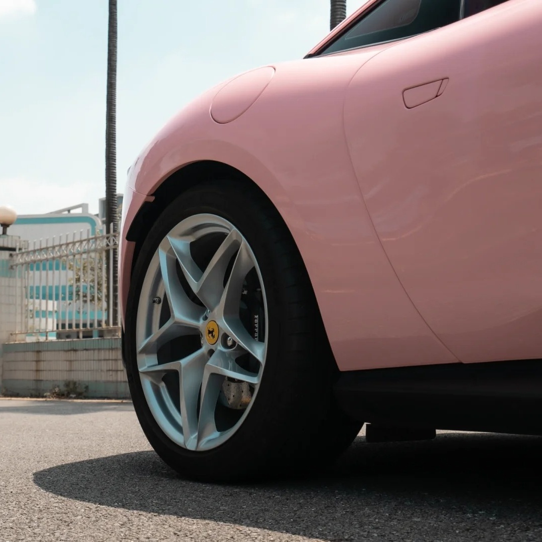 Gloss Rouge Pink Car Vinyl Wrap