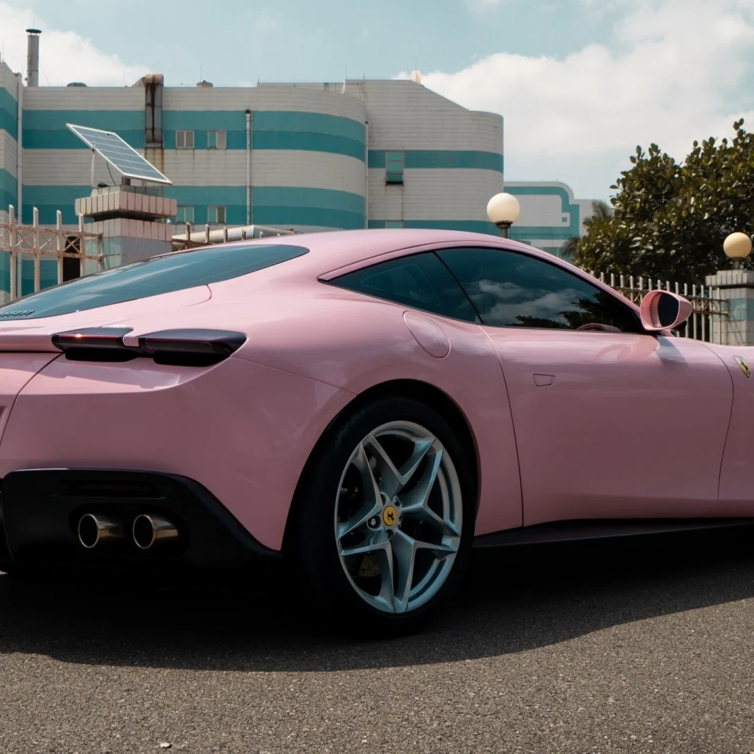 Gloss Rouge Pink Car Vinyl Wrap