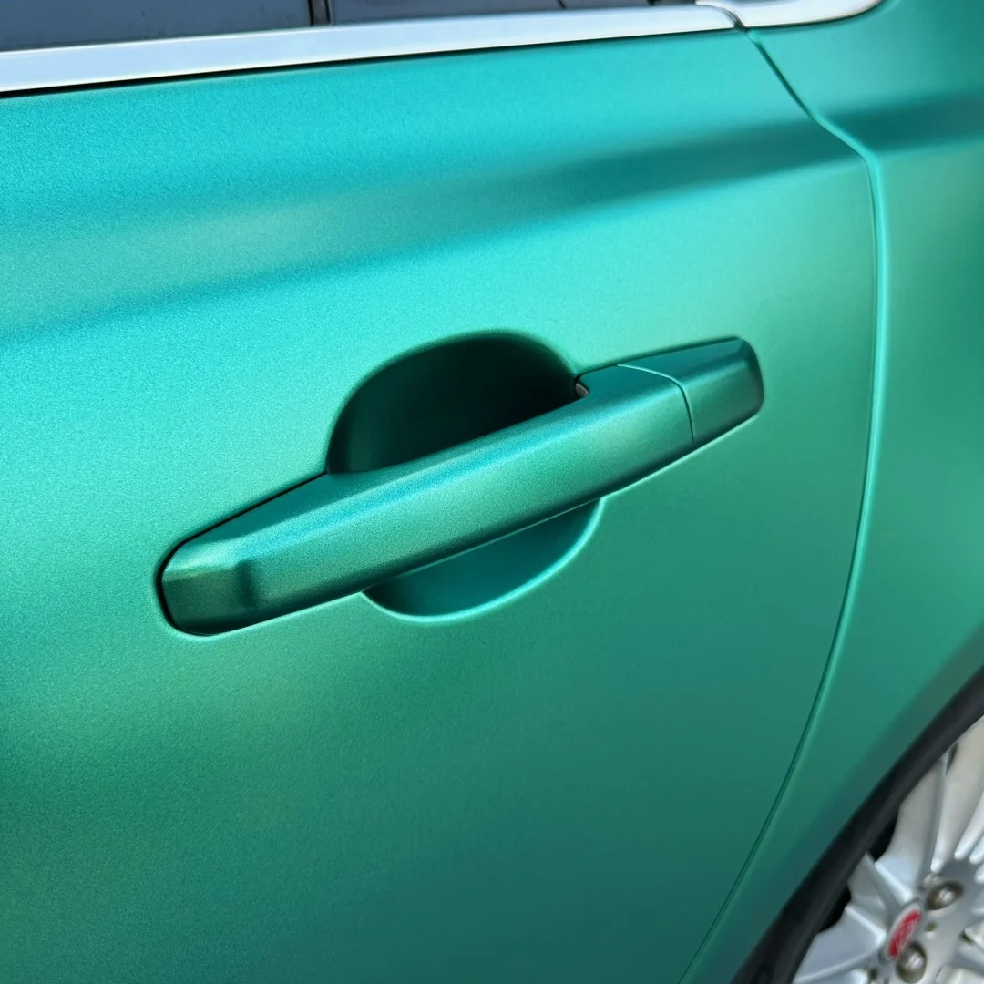 Matte Metallic Emerald Green Car Vinyl Wrap 