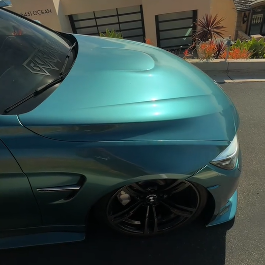 PET Gloss Metallic Ryan Green Car Vinyl Wrap