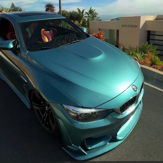 PET Gloss Metallic Ryan Green Car Vinyl Wrap