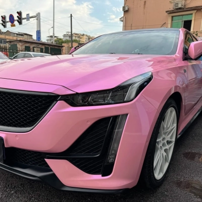 Gloss Diamond Purple Pink Car Vinyl Wrap 02