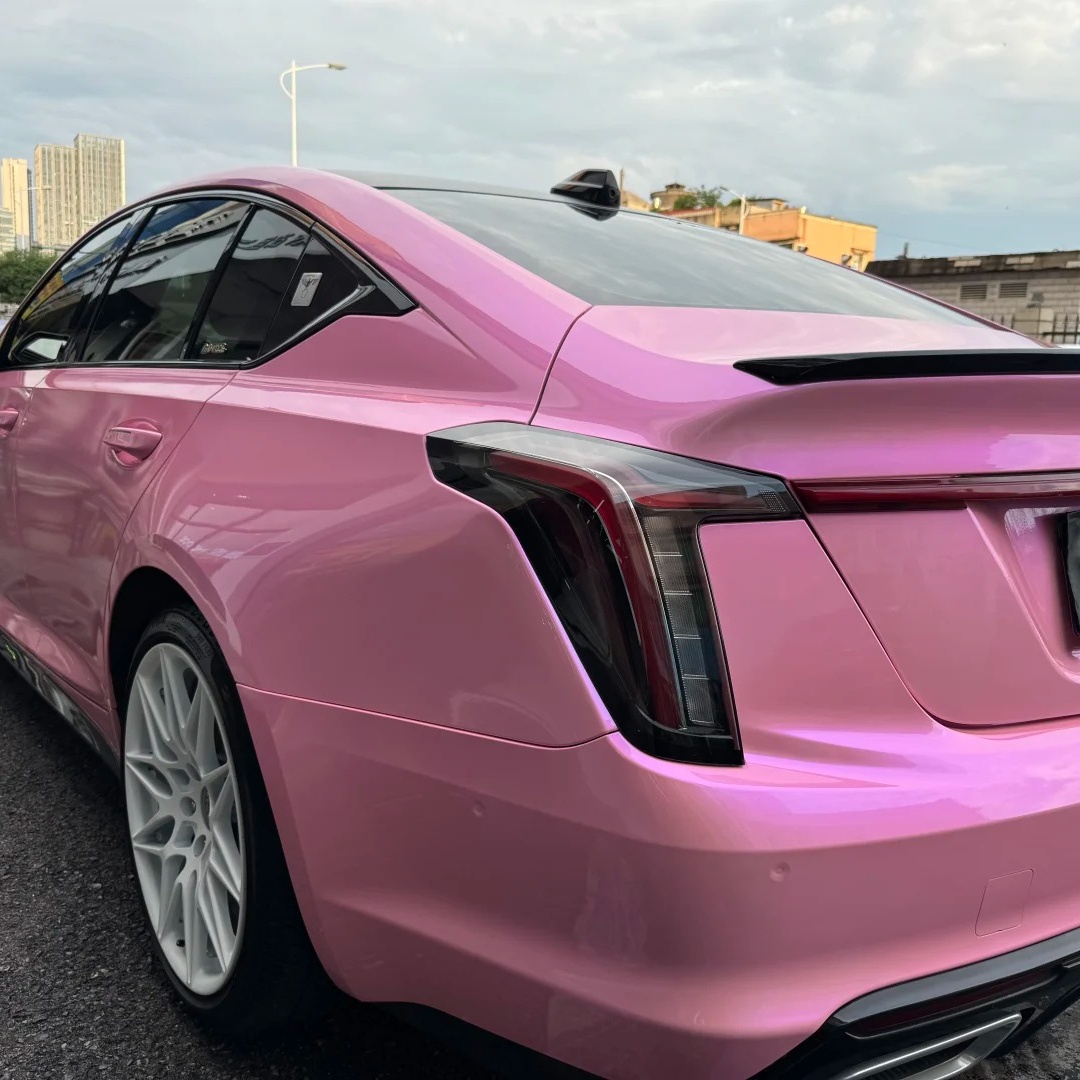 Gloss Diamond Purple Pink Car Vinyl Wrap
