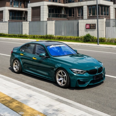 Gloss Hell Green Car Vinyl Wrap 01