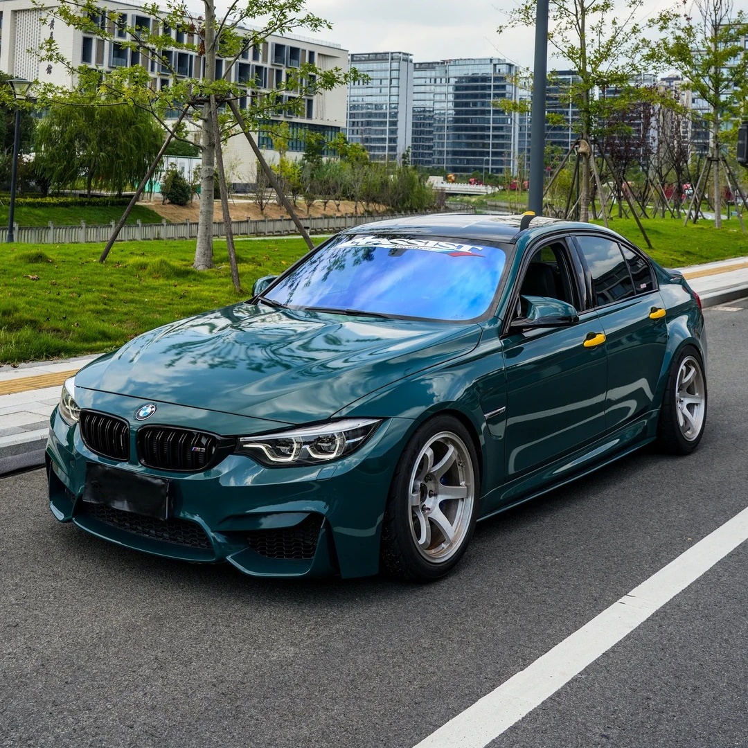 Gloss Hell Green Car Vinyl Wrap