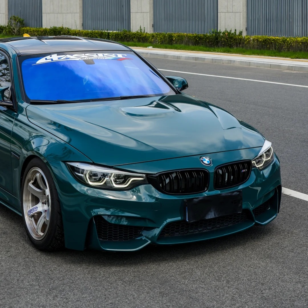 Gloss Hell Green Car Vinyl Wrap