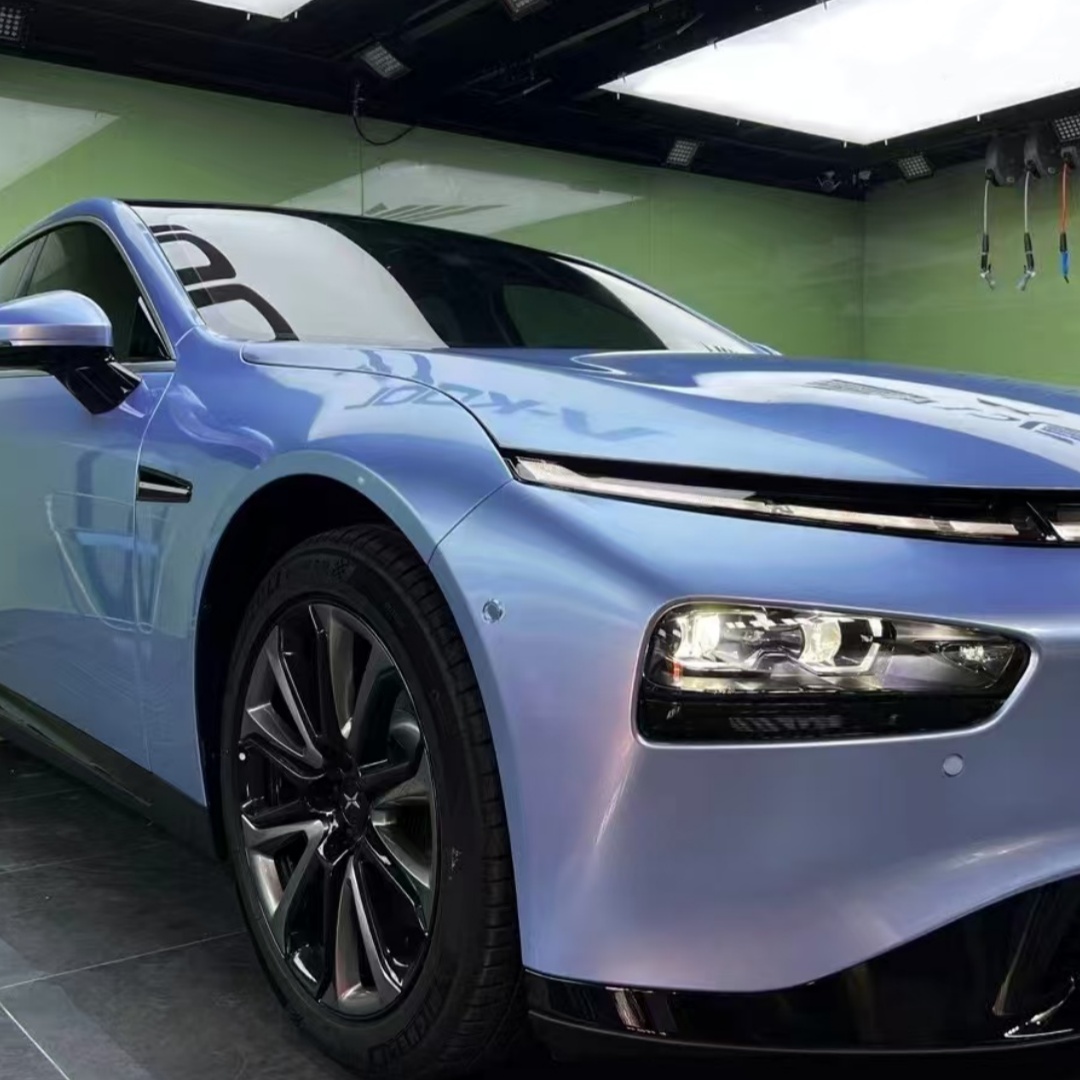 Gloss Metallic Mist Blue Car Vinyl Wrap