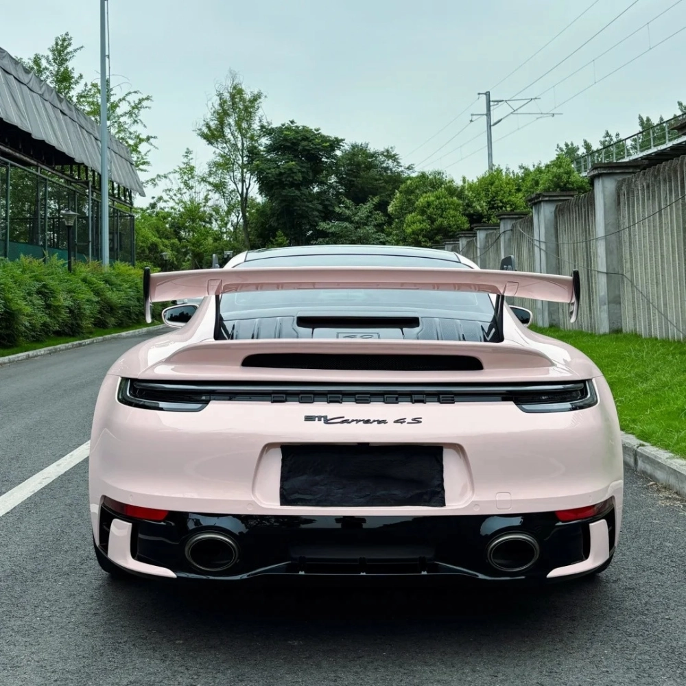 Macaron Peach Pink Car Vinyl Wrap