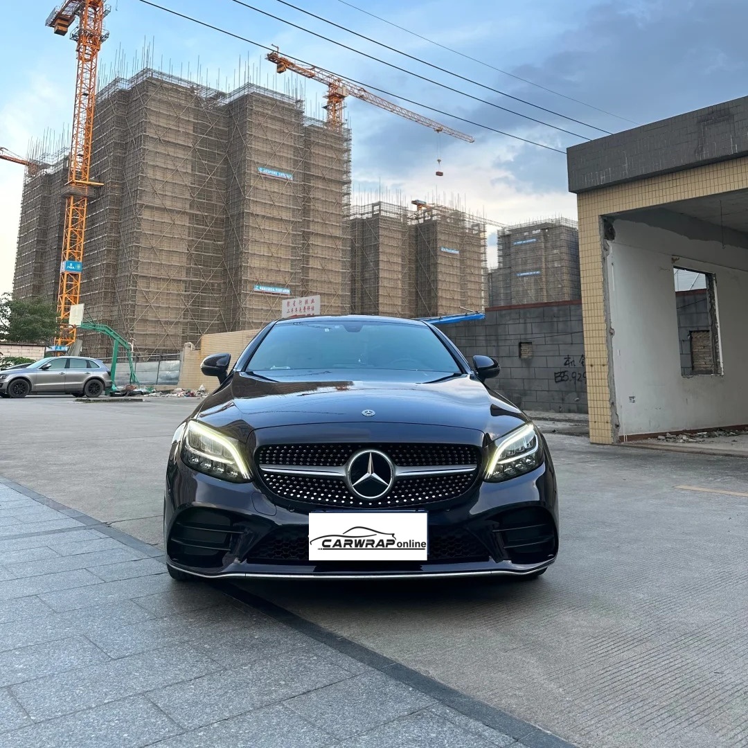 PET Spar Blue Black Car Vinyl Wrap