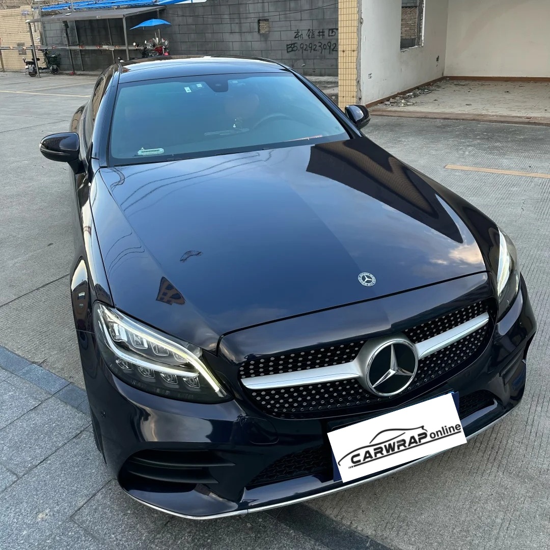 PET Spar Blue Black Car Vinyl Wrap