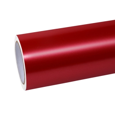 Matte Metallic Red Car Vinyl Wrap 01