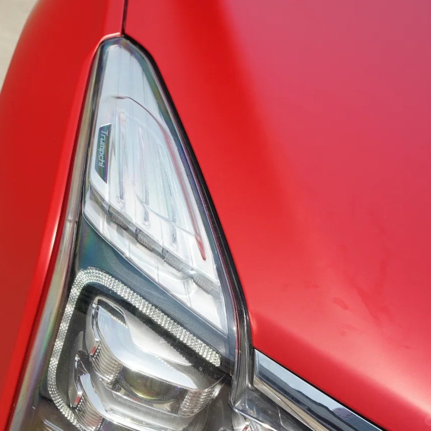 Matte Metallic Red Car Vinyl Wrap