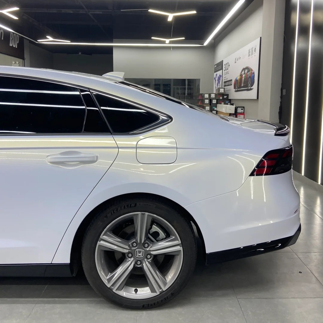  Gloss White Gold Car Vinyl Wrap