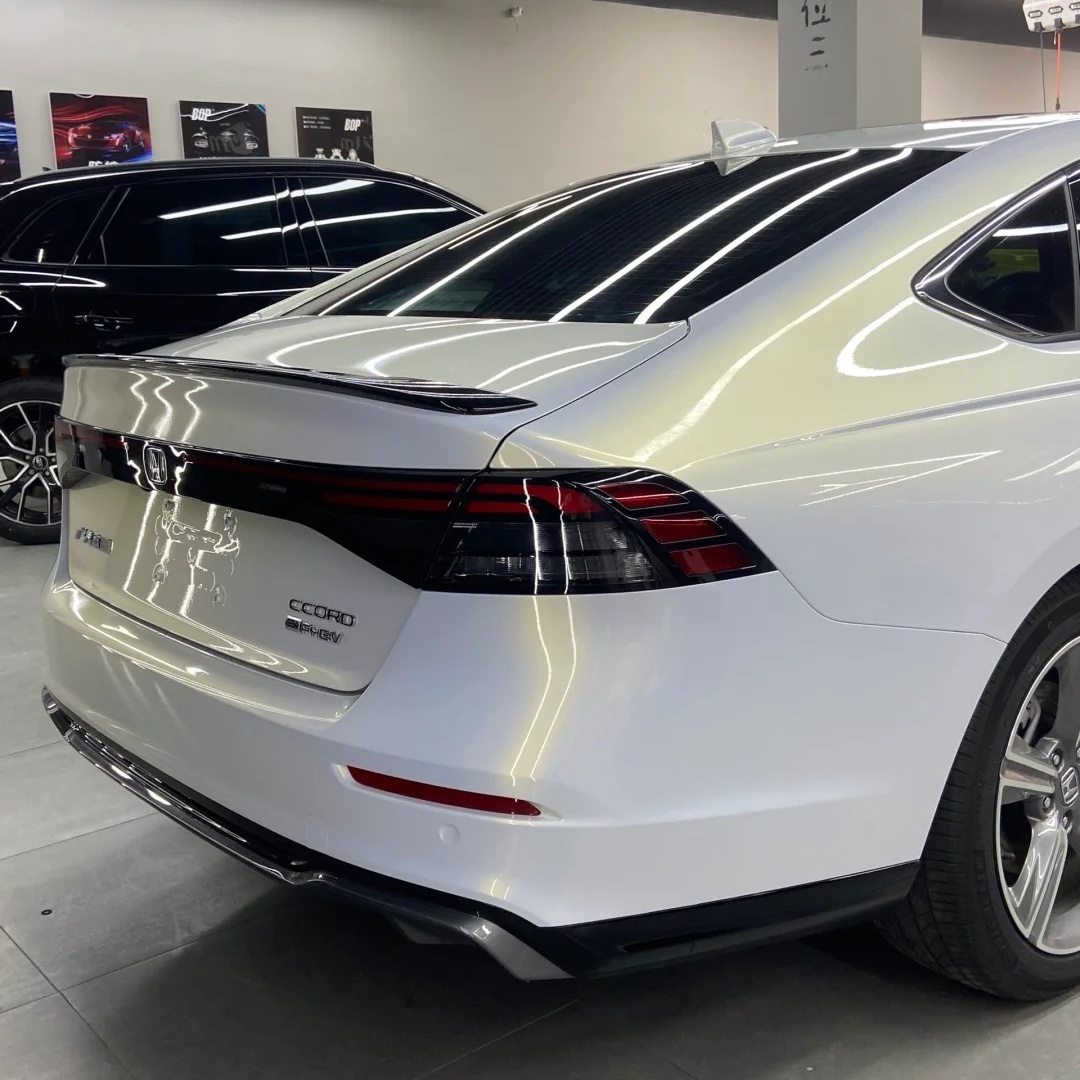  Gloss White Gold Car Vinyl Wrap