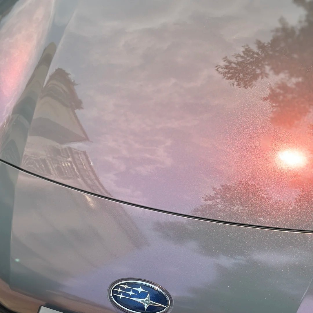 Glitter Metallic Star Ash Pink Car Vinyl Wrap