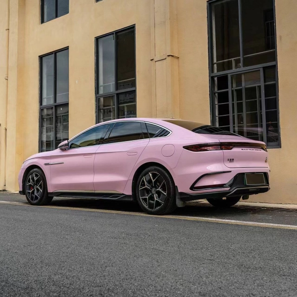 Gloss Aston Martin Vintage Pink Car Vinyl Wrap